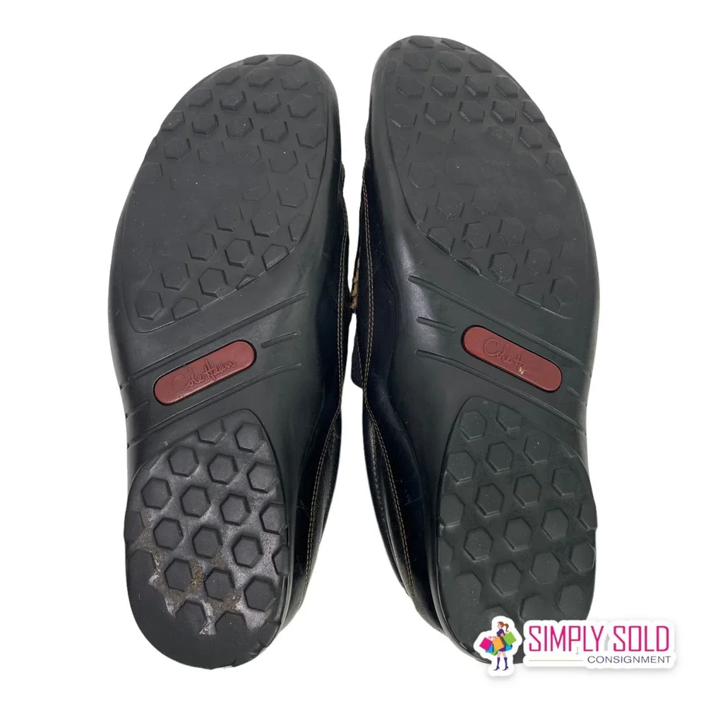 Cole Haan‎ Men's Driving Loafers Shoes Black Leather Slip-On Closed-Toe Sz 10M